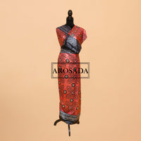 Brown/Rose gold Shaash Set with Semi-Stones