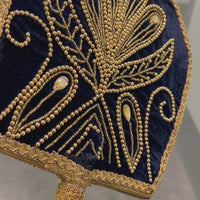 Fabric/Embroidery Fan (navy bleu)