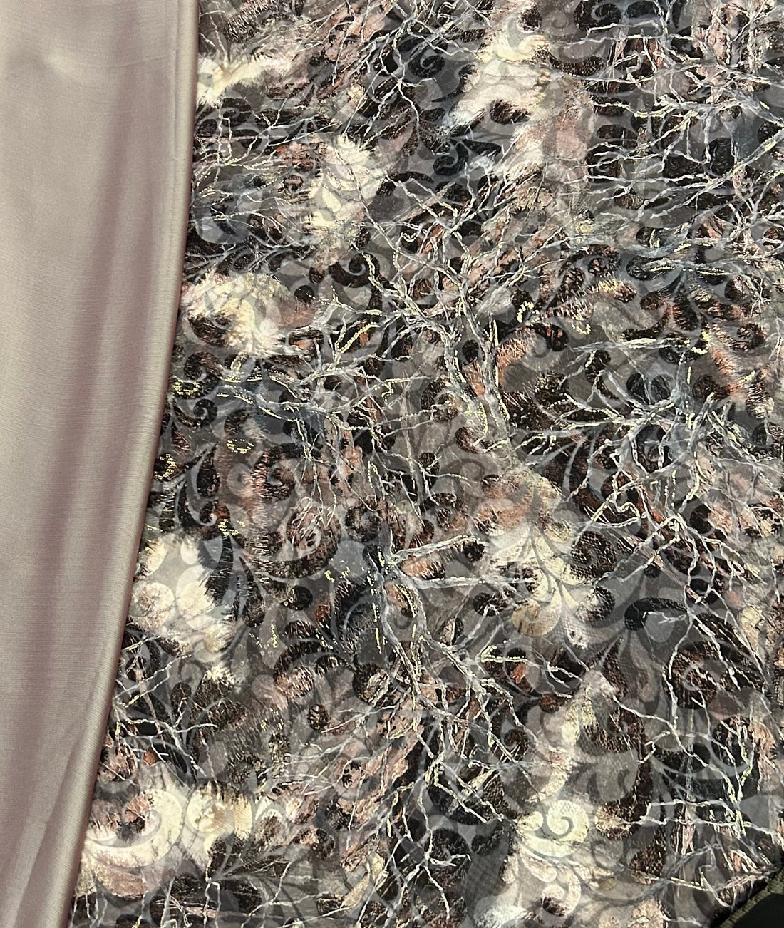 LIMITED EDITION (maqbal-silk harir)     Mauve Plum