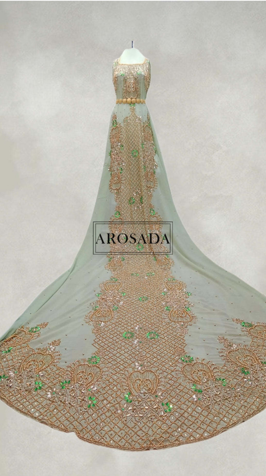 PRE-ORDER Idman Irresistible (Mint Green)-Chiffon Bridal Dirac