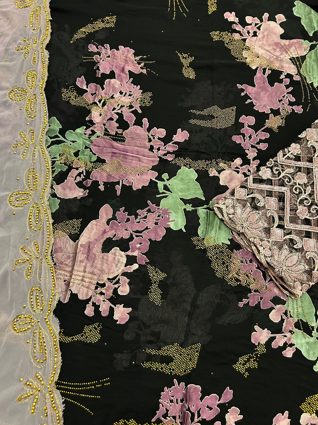 LIMITED EDITION(silk harir)                     Royal Lime-Pink