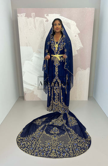 READY TO BE SHIPPED-Opulent Ubax -Chiffon Bridal Dirac(tailored)