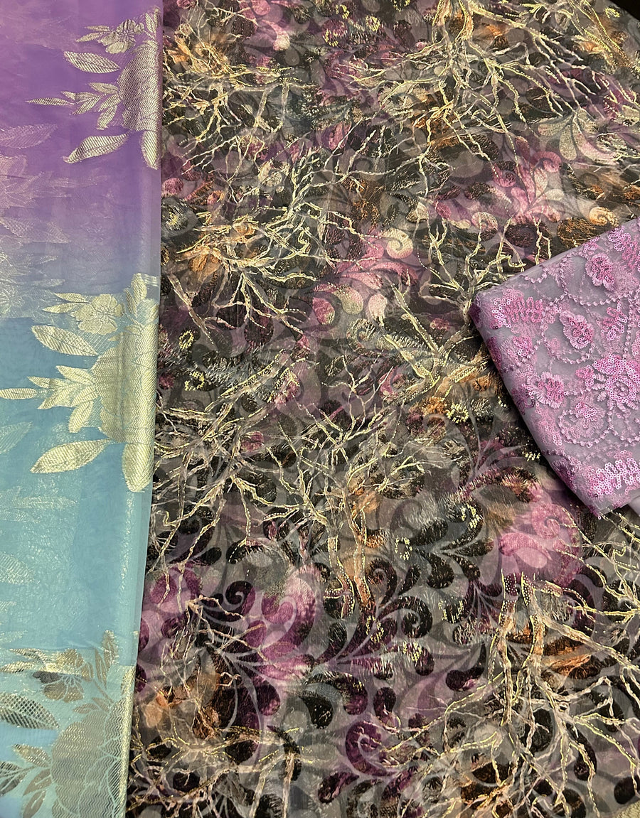 LIMITED EDITION (Maqbal-Silk)            Amethyst Purple