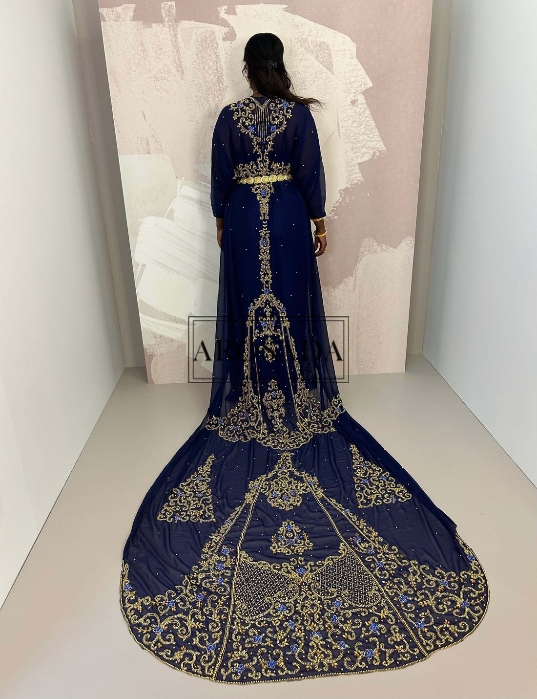 READY TO BE SHIPPED-Opulent Ubax -Chiffon Bridal Dirac(tailored)