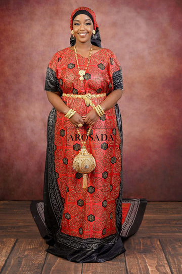 Red Shaash Set with stones (PRE-ORDER)