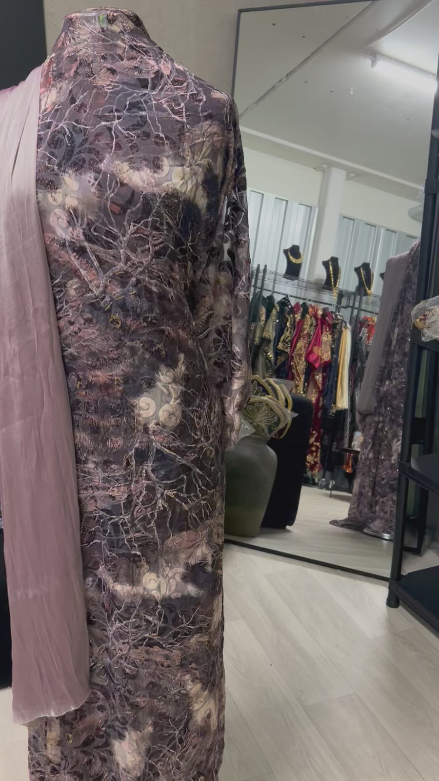 LIMITED EDITION (maqbal-silk harir)     Mauve Plum